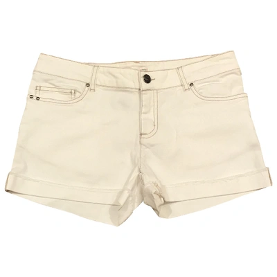 Pre-owned Bonpoint White Cotton - Elasthane Shorts