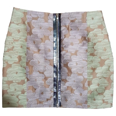 Pre-owned Markus Lupfer Mini Skirt In Multicolour