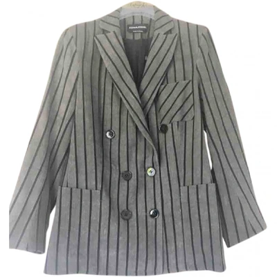 Pre-owned Sonia Rykiel Linen Blazer In Grey