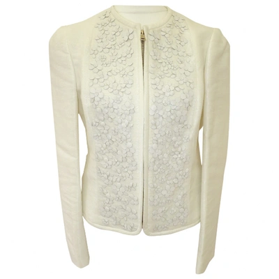 Pre-owned Valentino Jacket In White