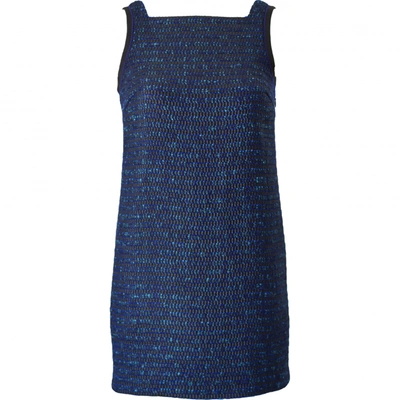Pre-owned Proenza Schouler Silk Mini Dress In Blue
