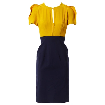 Pre-owned Fendi Yellow Dress