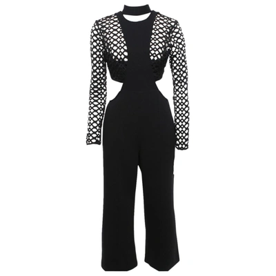 Pre-owned Self-portrait Jumpsuit In Black