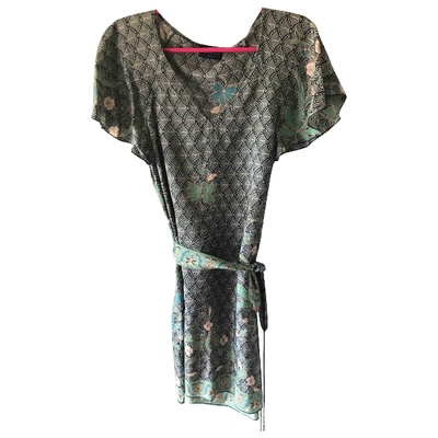Pre-owned Stella Forest Silk Tunic In Green