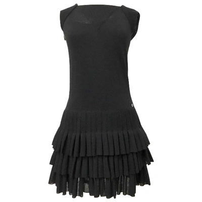 Pre-owned Chanel Linen Dress In Black