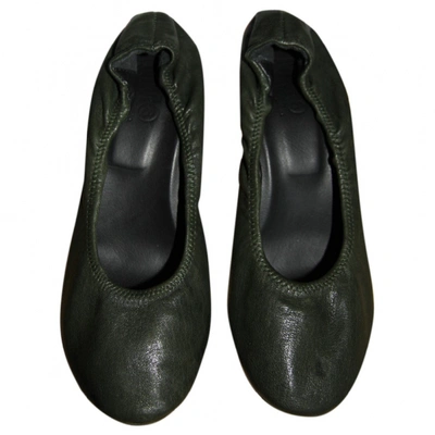 Pre-owned Maison Margiela Leather Heels In Green