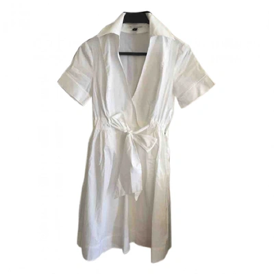 Pre-owned Diane Von Furstenberg Dress In White