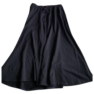 Pre-owned Atea Oceanie Navy Skirt