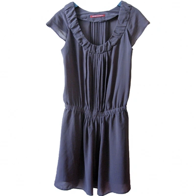 Pre-owned Comptoir Des Cotonniers Silk Mid-length Dress In Grey