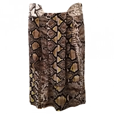Pre-owned Just Cavalli Mid-length Skirt In Brown