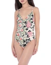 Semicouture One-piece Swimsuits In Beige