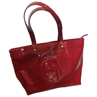 Pre-owned Armani Jeans Handbag In Red