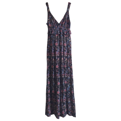 Pre-owned French Connection Silk Maxi Dress In Black