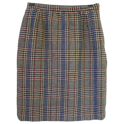 Pre-owned Saint Laurent Wool Skirt Suit In Multicolour