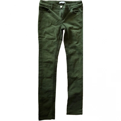 Pre-owned Givenchy Slim Pants In Green