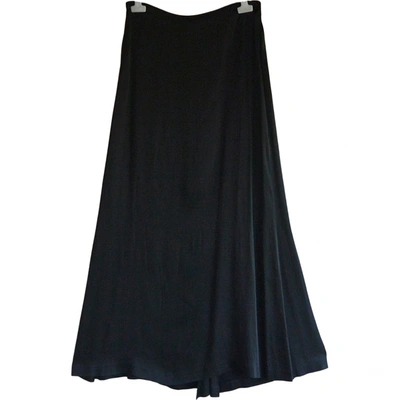 Pre-owned Jean Paul Gaultier Maxi Skirt In Black