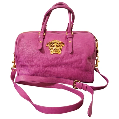 Pre-owned Versace Pink Leather Handbag