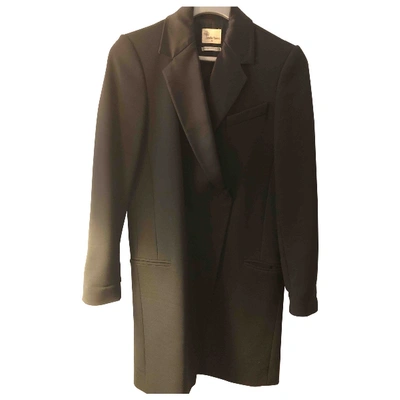 Pre-owned Stella Forest Wool Coat In Black