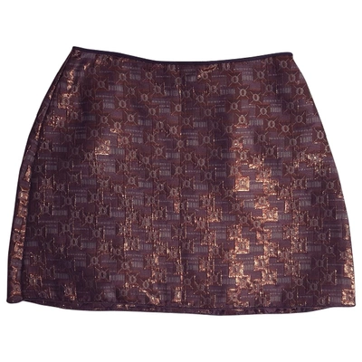 Pre-owned Marni Mini Skirt In Metallic