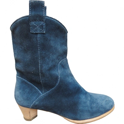 Pre-owned Marc By Marc Jacobs Ankle Boots In Blue