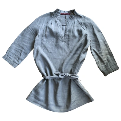 Pre-owned Comptoir Des Cotonniers Linen Blouse In Grey