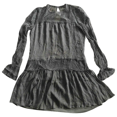 Pre-owned Ramy Brook Silk Mini Dress In Black