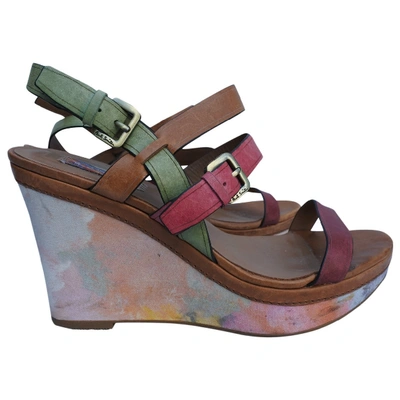 Pre-owned Paul Smith Leather Sandal In Multicolour