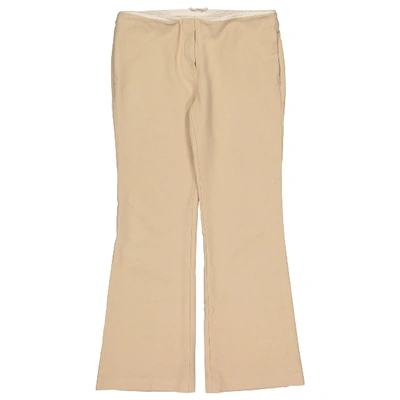 Pre-owned The Row Large Pants In Beige