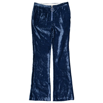 Pre-owned Off-white Large Trousers In Blue