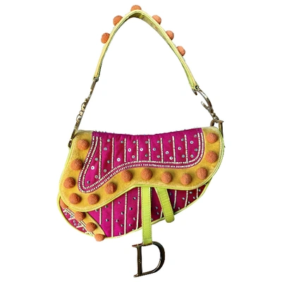 Pre-owned Dior Saddle Velvet Handbag