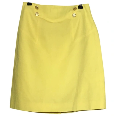 Pre-owned Escada Mini Skirt In Yellow