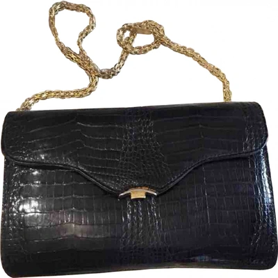 Pre-owned Charles Jourdan Leather Bag In Black