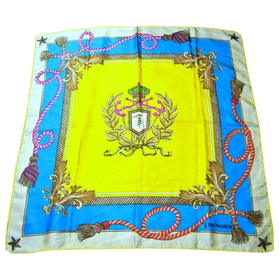 Pre-owned Trussardi Silk Neckerchief In Multicolour