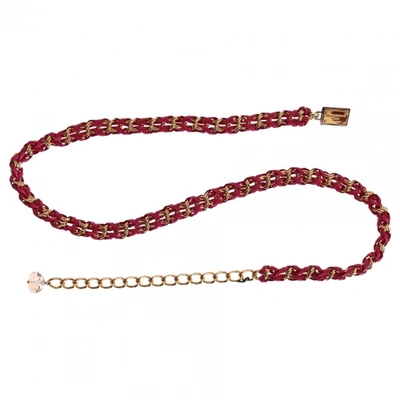 Pre-owned Dolce & Gabbana Pink Chain Belt