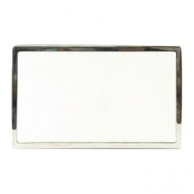 Pre-owned Victoria Beckham Leather Clutch Bag In White
