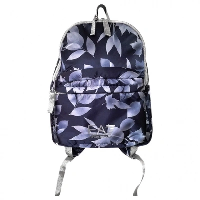 Pre-owned Emporio Armani Backpack In Blue
