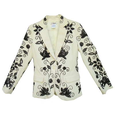 Pre-owned Chloé White Cotton Jacket
