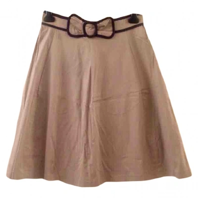 Pre-owned Moschino Cheap And Chic Skirt In Beige