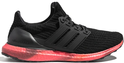 Pre-owned Adidas Originals  Ultra Boost Colored Sole Red In Core Black/core Black/core Black