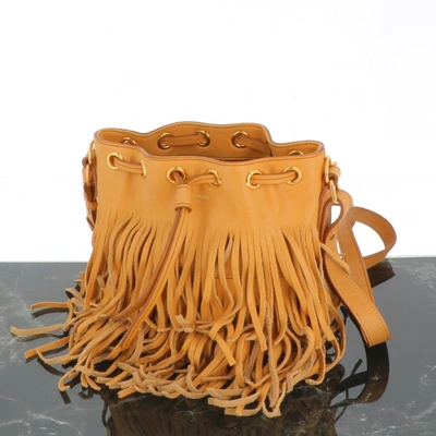 Pre-owned Saint Laurent Emmanuelle Beige Leather Handbag