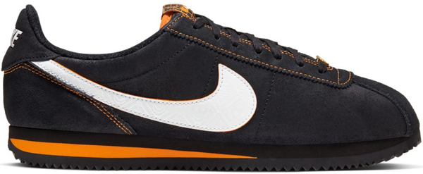 nike cortez black and orange