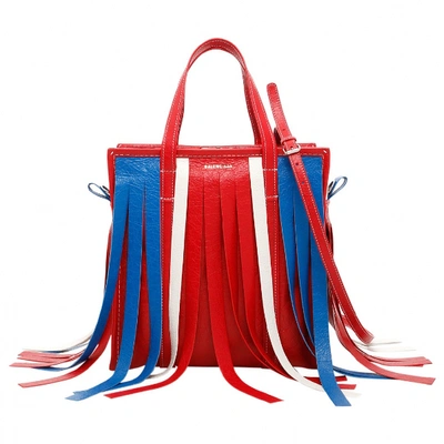 Pre-owned Balenciaga Bazar Bag Leather Tote In Multicolour