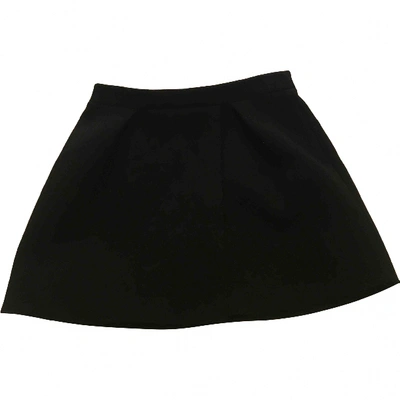 Pre-owned Iro Wool Mini Skirt In Black