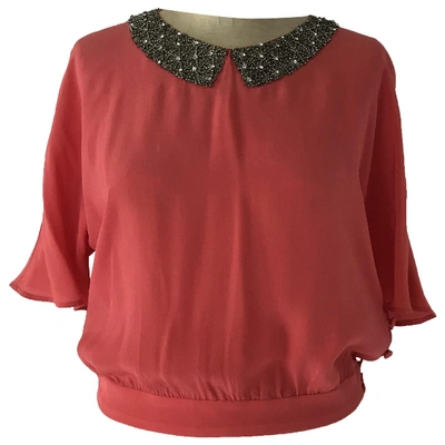 Pre-owned Maurizio Pecoraro Silk Blouse In Red