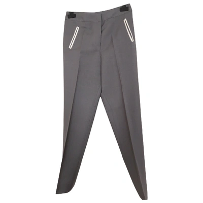 Pre-owned Jw Anderson Wool Trousers In Grey