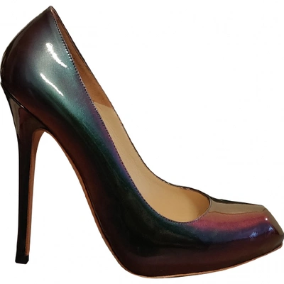 Pre-owned Alexander Mcqueen Patent Leather Heels In Multicolour