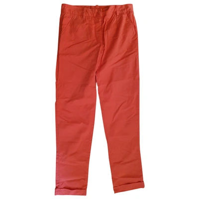 Pre-owned Carven Chino Pants In Red