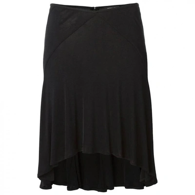 Pre-owned Versace Silk Skirt In Black