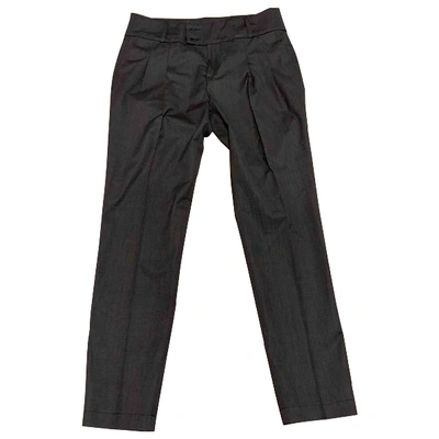 Pre-owned Maje Carot Trousers In Grey