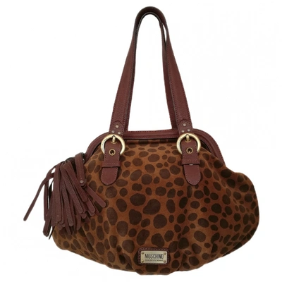 Pre-owned Moschino Cheap And Chic Handbag In Brown